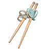 Combi Wooden Chopsticks for the Right Hand, Blue, Totori
