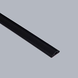 Bathroom Foldable Block water Stopper sealing strip shower threshold dam Self-adhesive silicone shower barrier (72 Inch-BK)