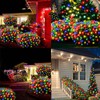 Meteds 6Ftx4Ft LED Christmas Net Lights Green Wire,Connectable UL Certified