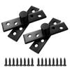 2pcs Pivot Hinge Rotating Hinge 360 Degree Stainless Steel Concealing