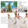 July Christmas Backdrop Summer Christmas Tree Santa Snowman Photography Background