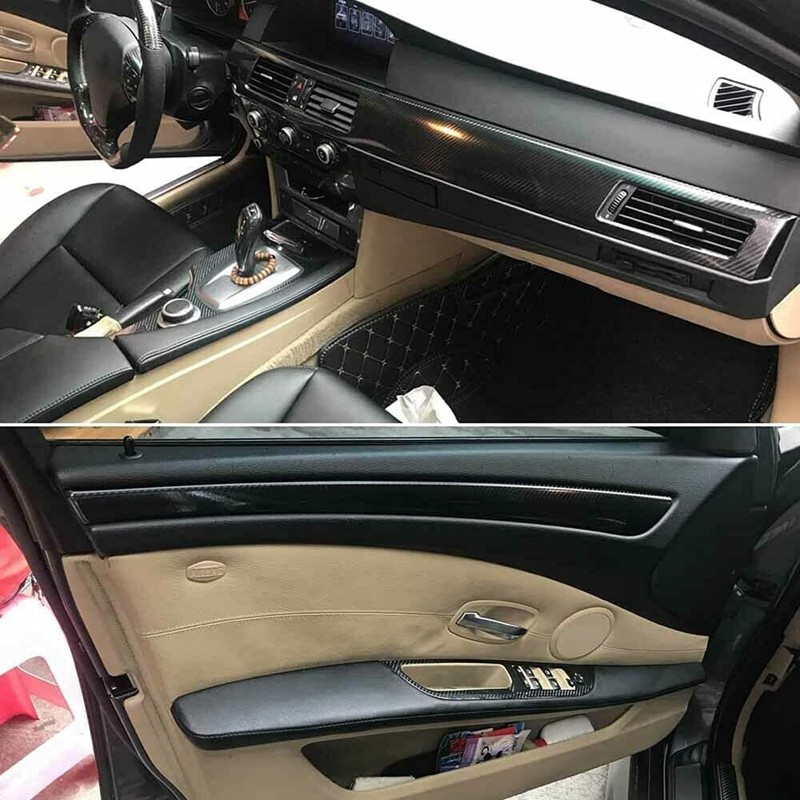 Dropfree Interior Trim Protection Film Decoration 5D Carbon Fibre Vinyl