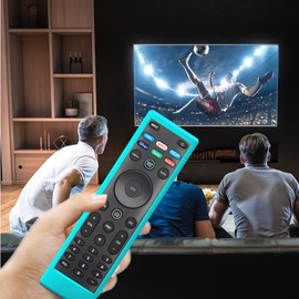 Case for Vizio TV Remote, Cover Compatible with Vizio Smart TV Remote Control XRT136 / XRT140 Silicon Universal Sleeve Skin Glow in The Dark Blue