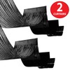 Beistle 2 Piece Black Metallic Plastic Fringed Ceiling Curtains 16’,