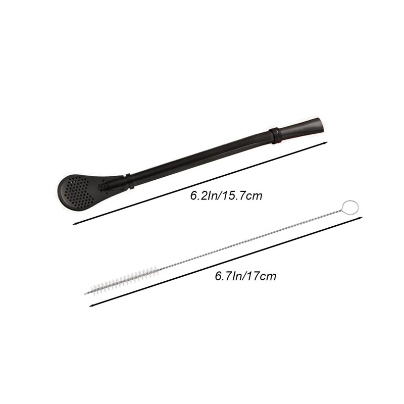 4-In-1 Reusable Stainless Steel Straw Spoon & Filter, 5 Pcs