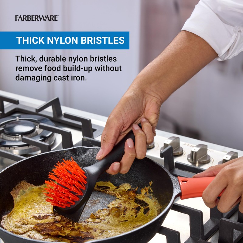 Farberware Professional Indoor Appliance Nylon Bristle Cleaning Brush