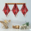 Merry Christmas Jingle Bells Red Dish Towel Cleaning Cloth Winter