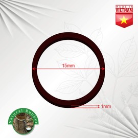 Rubber Bands 1000 Pcs Mini Size No Break & Damage Stretchy Elastic Premium Quality Made in Vietnam Hair Ties (Dark Brown - 4 Pack of 250 Pcs)