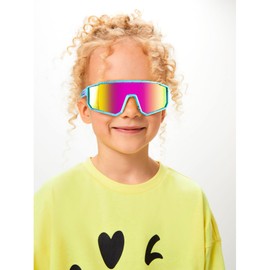 MVPTGRS Youth Baseball Sunglasses for Boys Girls Age 8-14 TR90 Frame Kids Sport Sunglasses for Softball Cycling Baseball Golf