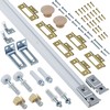 Bifold Door Hardware Kit, 48-Inch Bi-fold Closet Door Track Kit