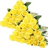 Hotop 40 Pcs Rose Artificial Flowers Bulk with Long Stem,