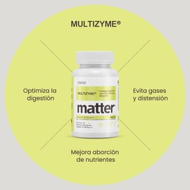 YOU MATTER SMART NUTRIENTS - Multizyme, Enzimas Digestivas con Cúrcuma y TCM, Vegano, Sin Azúcar, Sin Gluten, Sin OGMs - 100 Cápsulas