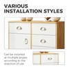 Yetaha Cup Handles for Drawers, 10 Shell Pull Handles, 82x35mm