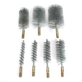 1Pc 40mm Round Tube Cylinder Bores Stainless Steel Wire Cleaning Brush 1.6''