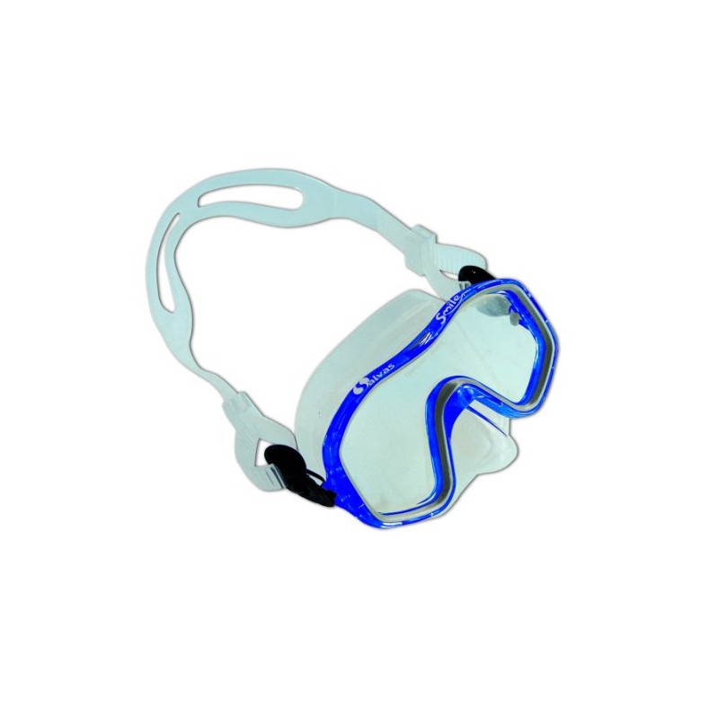 Salvas Smile Childrens Diving Mask - Blue (Transparent Blue/Silver)
