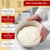 Banneton Bread Proofing Basket Set - Sourdough Bread Baking Supplies