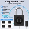 Gym Locker Padlock eLinkSmart Fingerprint Mobile APP Unlock Remote Management