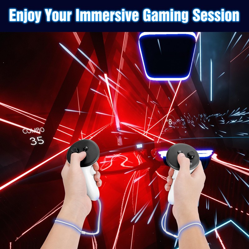 Calycal Adjustable Wrist Straps for Meta Quest 3/3S Controllers (4