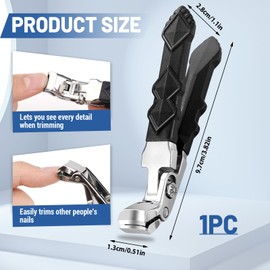 Pahysa Outfany Clipmaster Pro Nail Clippers, Clipmaster Pro Toenail Clippers, Toenail Clippers for Seniors