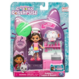 Gabby’s Dollhouse, Lunch and Munch Kitchen Set with 2 Toy Figures, Accessories and Furniture Piece, Kids Toys for Ages 3 and up
