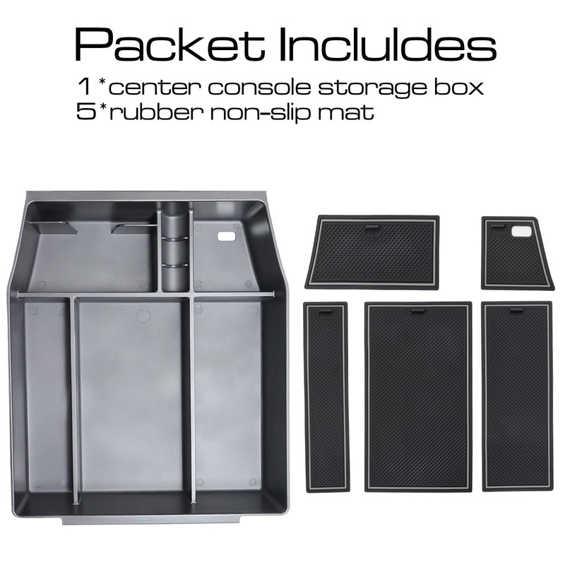 SENSHINE Center Console Organizer Tray for Ford F150 2021 2022