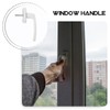 ARTIBETTER Aluminum Alloy Window Handle Crank: White Lockable Casement Window