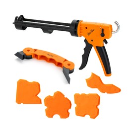 Bates- Caulking Gun Kit, 10:1 Thrust Ratio, 3 in 1 Caulk Gun No Drip, Caulking Tool Gun, Hand Caulking Guns, Silicone Gun, Caulking Gun Tool, No Drip Caulk Gun, Caulk Guns, Caulking Gun Dripless