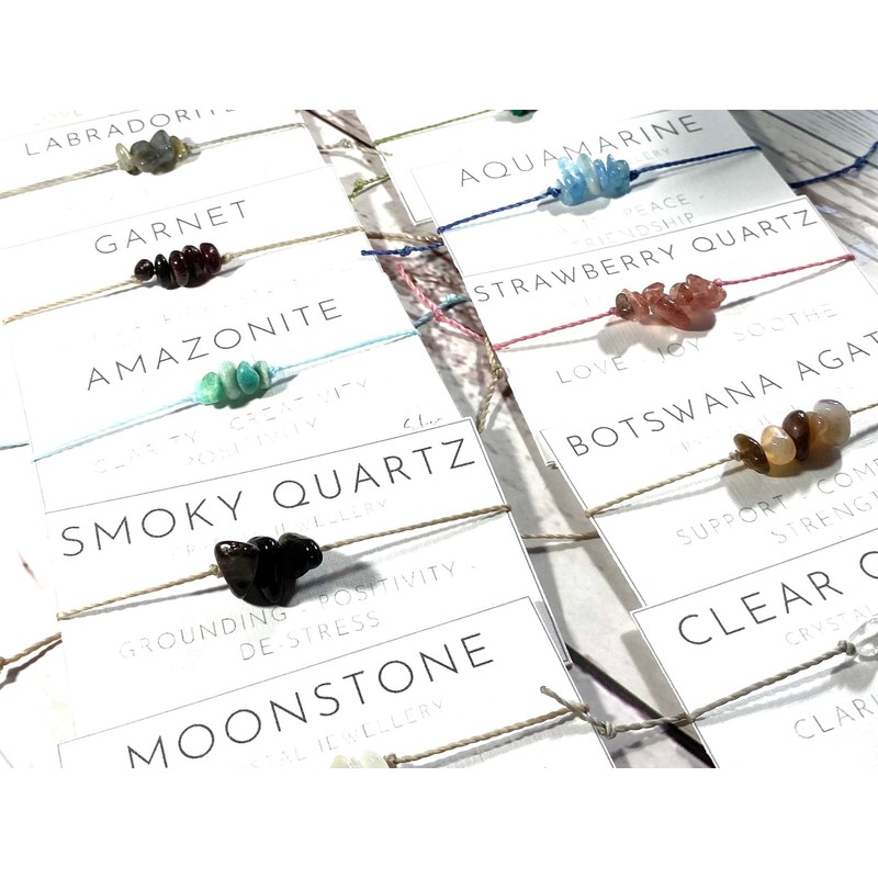 Stosa - Crystal String Bracelet, Crystal String Anklet, Crystal Friendship