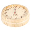 23cm Diameter Sauna Clock Wall Hanging Wooden Clock for Sauna