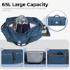 Fmeida Travel Duffel Bag 65L for Men Women Foldable Holdall