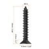 sourcing map M3.5 x 25mm Wood Screws Phillips Flat Head