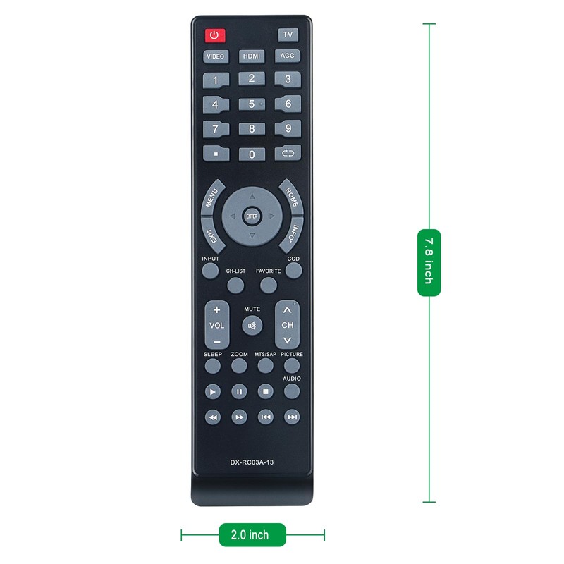 DX-RC03A-13 845-047-03B05 Replace TV Remote Control Compatible with Dynex LED