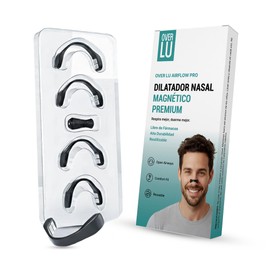 Over Lu AirflowPro  Dilatador Nasal Magnético Reutilizable  Anti Ronquidos Inteligente, Mejora la Respiración Nocturna y Deportiva  Alternativa a...  
