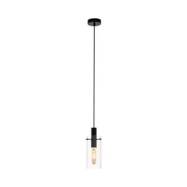 Eglo Montefino Steel Pendant Light, 60 W, Black