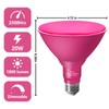 LOXYEE PAR38 Flood Pink Light Bulb,2 Pack-Dimmable,E26 Base Pink Flood