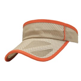 One Limitation CP179 Women's Sun Visor, Solid, Logo Hat, Quick Drying, Running, Brim Length Cap, Khaki