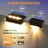 SOLPEX Solar Fence Lights, 6 LEDs Solar Lights Outdoor Waterproof
