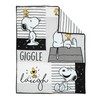 Lambs & Ivy Classic Snoopy White/Black/Gray 3-Piece Baby Crib Bedding