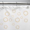 J&V TEXTILES Shower Curtain Hooks Rings, Rust Resistant Metal Double