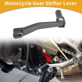 Partuto Folding Motorcycle Gear Shifter Lever for Apollo BBR Aluminum Alloy Pedal Shift Lever Arm Titanium Tone