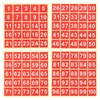PATIKIL 1.5" Consecutive Number Stickers 1-100, Square Self-Adhesive Vinyl Number