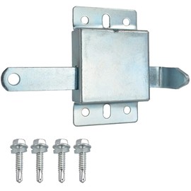 QZATTCAEN Garage Door Side Lock Inside Deadlock for Most Garage Door Galvanized Steel -1pack