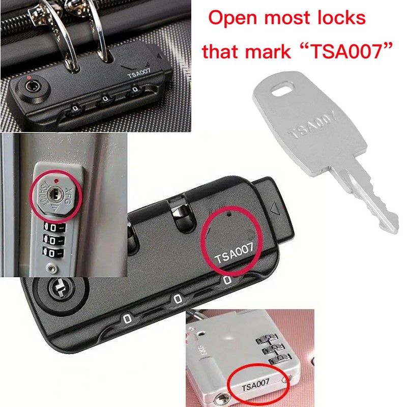 TSA 002 TSA 007 Key, TSA007 TSA002 Master Luggage Lock