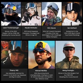 Powster Ski Goggles Snow OTG Snowboard Goggles Magnetic Interchangeable Lens Frameless UV Protection Anti-fog mobile Skating PSBlackBlackFlorE