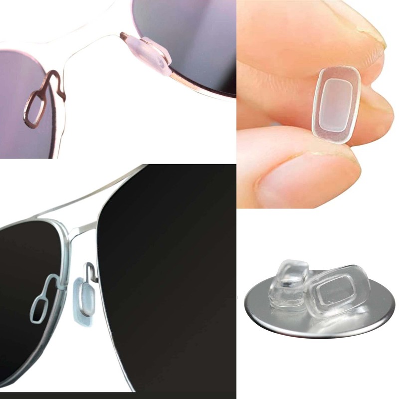GMS Optical Premium Grade Soft Silicone - Rectangle Shaped Nose