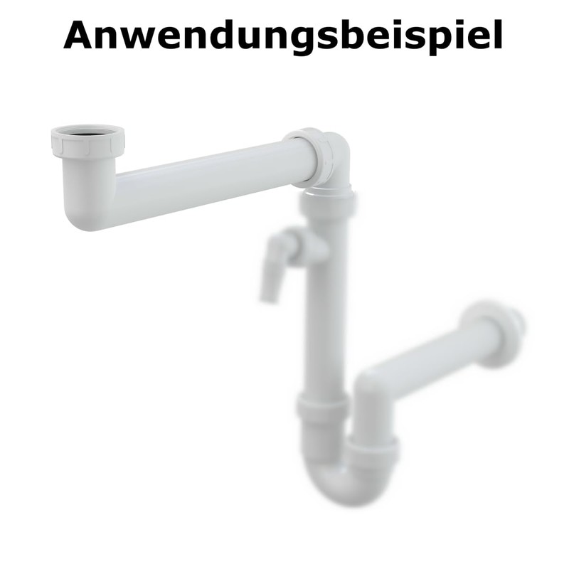 AlcaPlast P109 Space-saving drain bend for sink, connection extension of