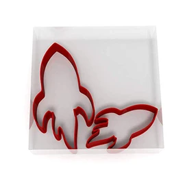 Rocket Ship Set of 2 Value Cookie/Fondant Cutters Pair 5CM + 8CM