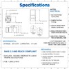 AMPCOM CAT7 Keystone Coupler, 24-Pack Pass Through RJ45 Keystone Jack,
