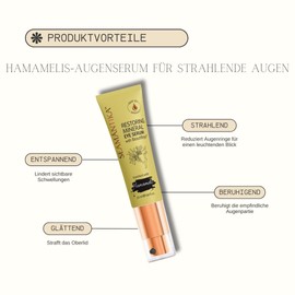 SEAMANTIKA - Mineral-Augenserum mit Hamamelis - Reduziert Augenringe und Schwellungen - Für alle Hauttypen geeignet - Ohne Parabene, Sulfate, Mineralöle - 25 ml