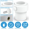 CYUXING White Pool Umbrella Holder Adapter Supplies, Umbrella Pole Stabilizer